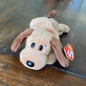TY Brown Dog Plush Toy, (1994)